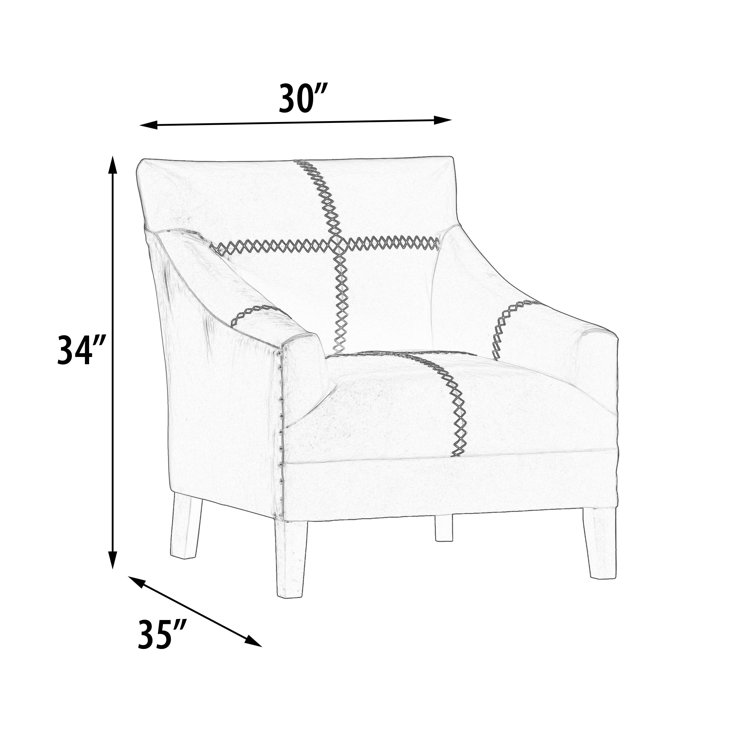 17 Stories Vegan Leather Armchair Wayfair